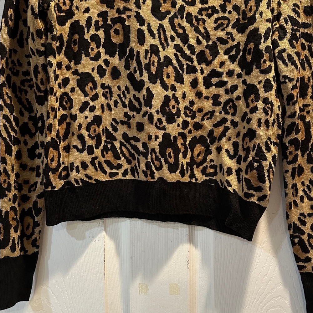 NWT! Bebe Basic Cheetah Rhinestone Logo Cutout Mo… - image 6